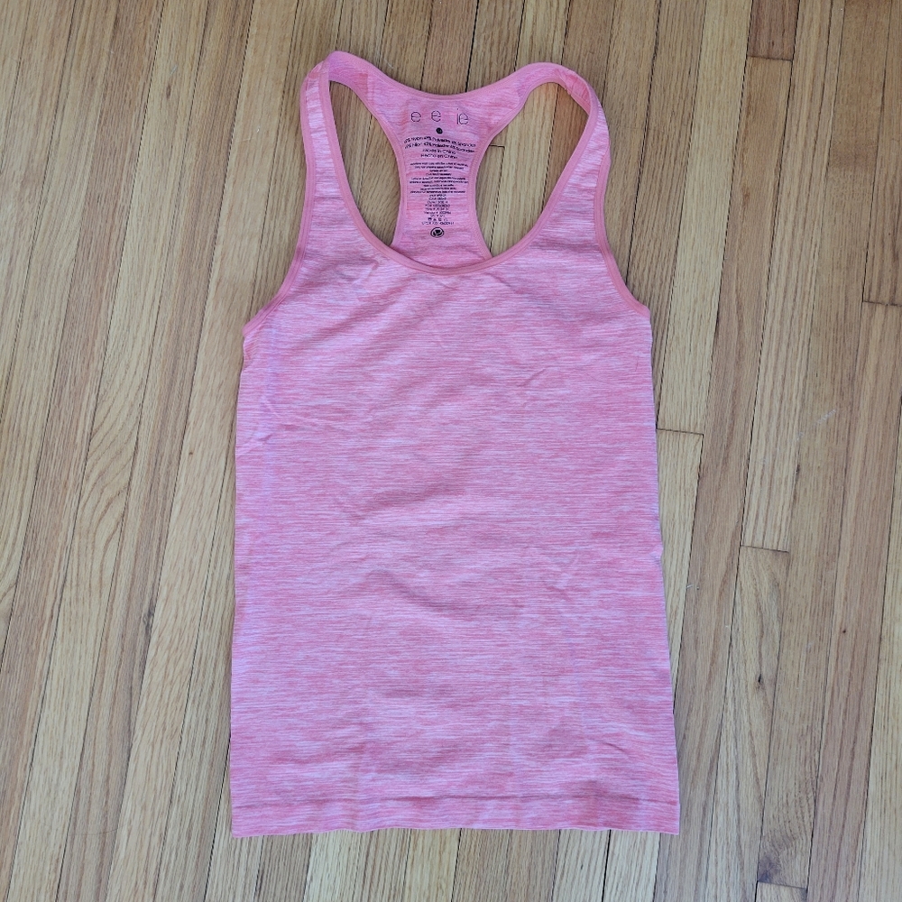 Fitted Coral Athletic Top